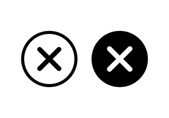 Obraz premium Close vector icon. Delete icon. remove, cancel, exit symbol