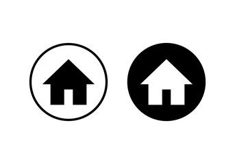 Home icon vector. House vector icon