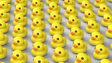ラバーダック　大量 © nao5970