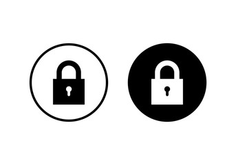 Lock icon vector. Encryption icon. Lock Icon in trendy flat style isolated. Security symbol