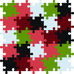 Puzzle Pieces Background.Vector Illustration