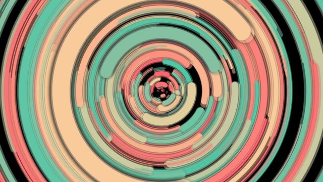Abstract spiral bright rotating and twisting lines, computer generated background, 3d rendering backdrop
