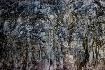 Grunge dirty and cracked concrete wall or the old cement wall loft pattern as abstract textured and background
