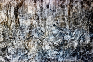 Grunge dirty and cracked concrete wall or the old cement wall loft pattern as abstract textured and...