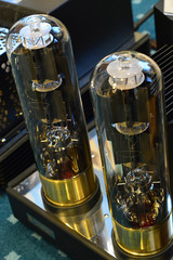 Two big electronic Vacuum tube amplifier.