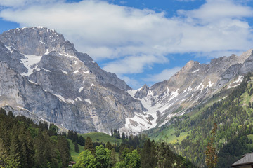Fototapeta na wymiar mountains in the alps