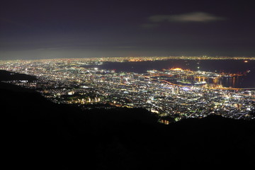 摩耶山掬星台から望む夜景