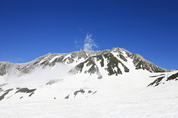Obraz premium 雪の立山三山