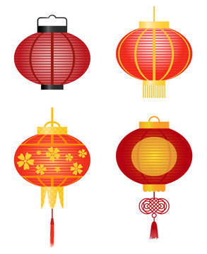Asian decorative hanging paper lantern