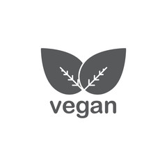 vegan food vector icon concept, isolated on white background
