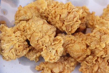 Fried chicken is delicious in street food