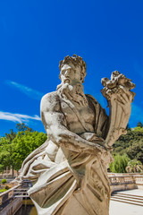 Fototapeta na wymiar Statue from Les Jardins de La Fontaine in Nimes, France