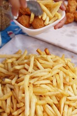 French fries is delicious at street food