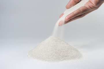 hand with sugar