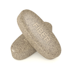 3d render of fiber pills