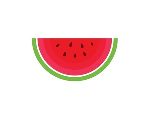 watermelon logo icon vector illustration