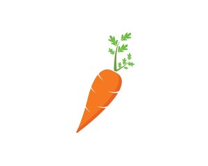 carrot logo icon vector illustration design