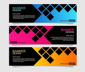 Modern banner design