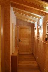 Wooden interoir hall way