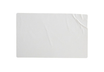 Sticker label isolated on white background with clipping path