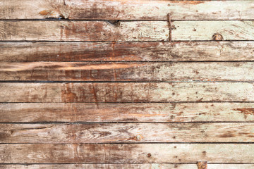Worn and painted striped timber