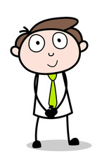 Suprirsed - Office Businessman Employee Cartoon Vector Illustration﻿