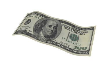 Dollar, Paper Money, American Banknote, Flying Money, 3D Render