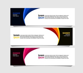 Modern banner design