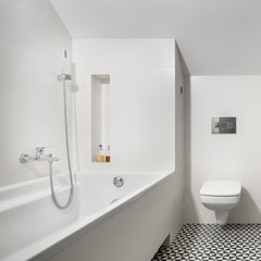 Fototapeta na wymiar Bathroom with bathtub