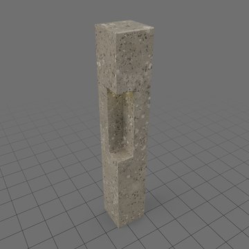 Granite street bollard 2