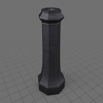 Cast iron street bollard 1