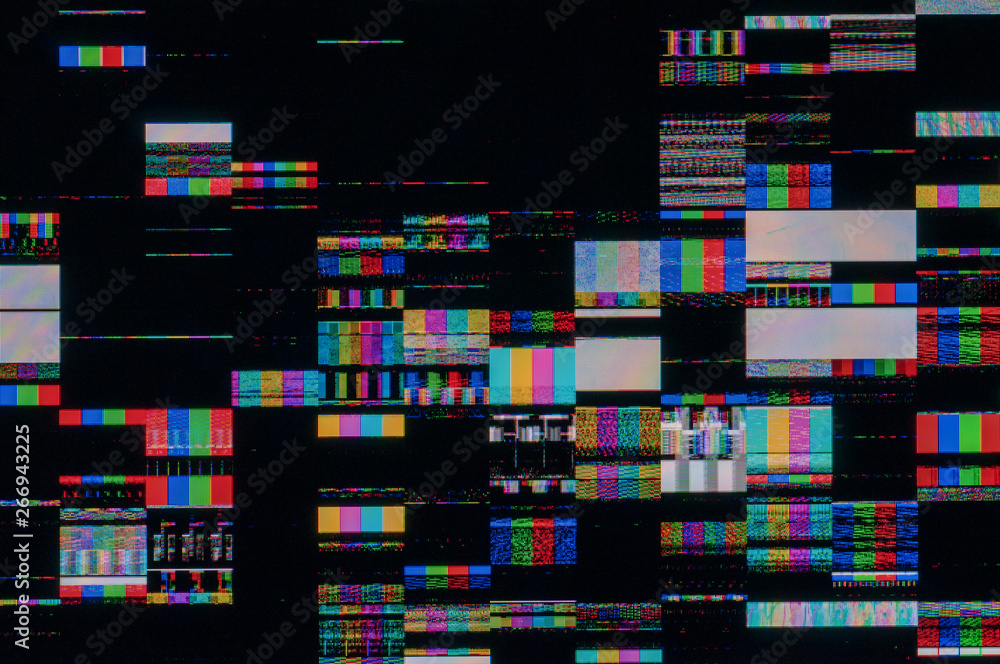 Aufkleber pixel pattern of a digital glitch / abstract background, pattern of a digital glitch.