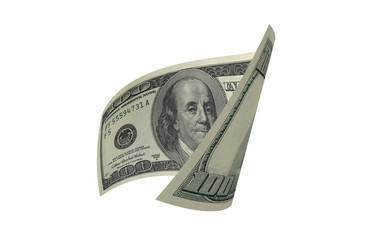 Dollar, Paper Money, American Banknote, Flying Money, 3D Render