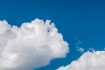 white clouds in the sky