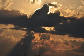 Sunset in the clouds