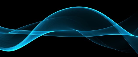 Abstract background, blue waved lines for brochure, website, flyer design