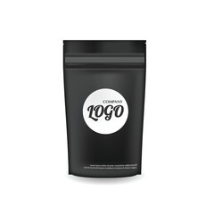 Realistic zip lock bag , mock up. Vector