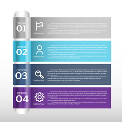 Business data visualization. Process chart. vector