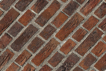 red vintage bricks wall background backdrop wallpaper
