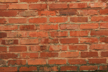 red vintage bricks wall background backdrop wallpaper