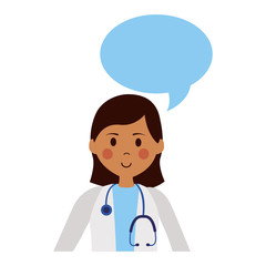 Fototapeta premium female doctor talking