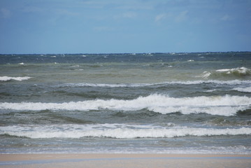 Fototapeta na wymiar Waves on the baltic sea