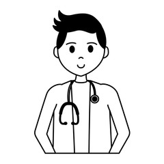 doctor man with stethoscope