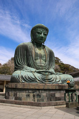 The Great Buddha (Daibutsu) on the grounds of Kotokuin Temple in Kamakura, Japan