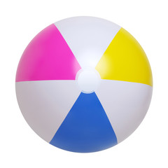 Obraz premium Beach ball on white