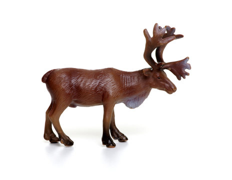 Toy Deer Isolated On White