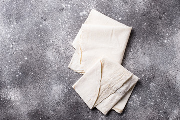 Armenian flat bread lavash on table
