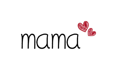 Mother's day special typography design