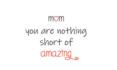Fototapeta premium Mother's day special typography design