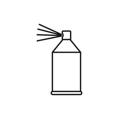 vector outline icon of spray paint